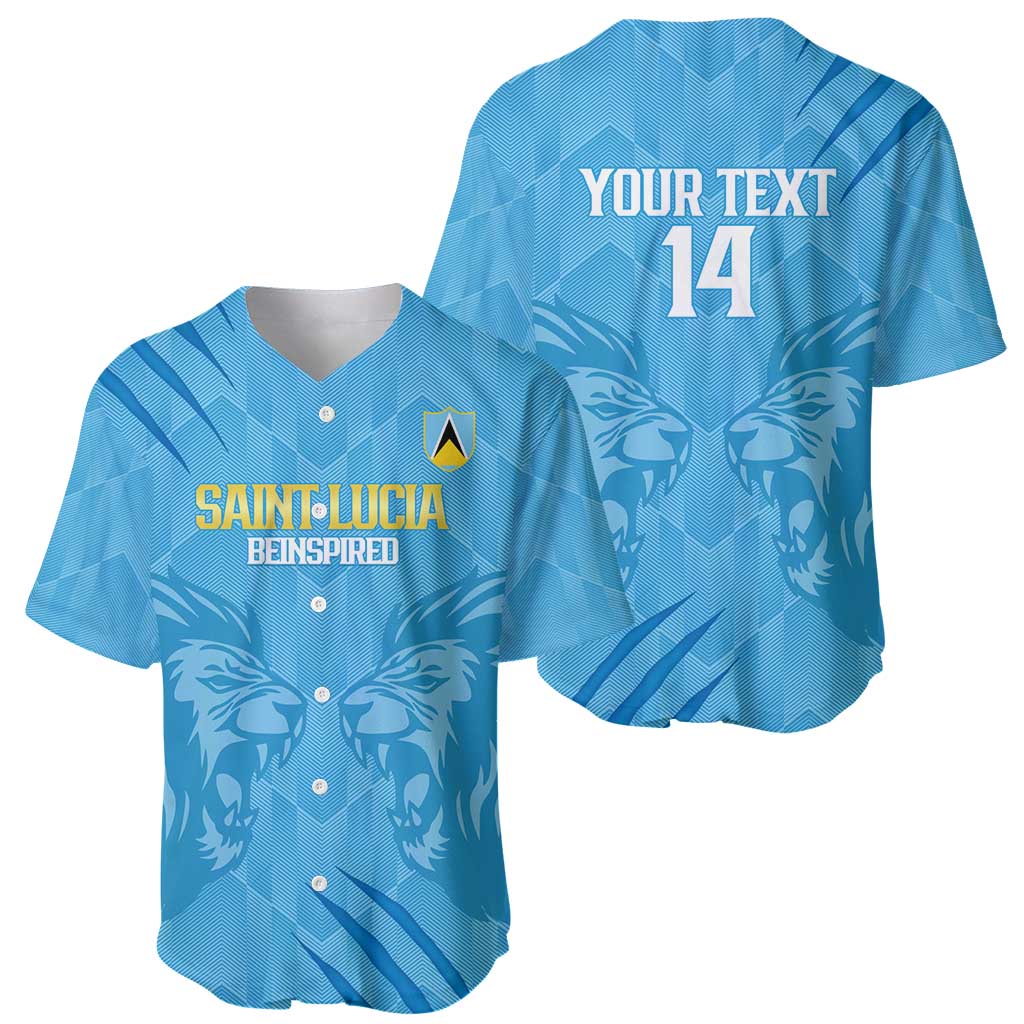 Custom Saint Lucia Cricket Baseball Jersey Go Champions Beinspired