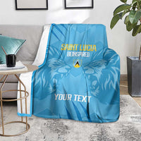 Custom Saint Lucia Cricket Blanket Go Champions Beinspired