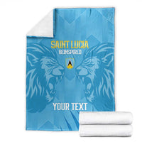 Custom Saint Lucia Cricket Blanket Go Champions Beinspired