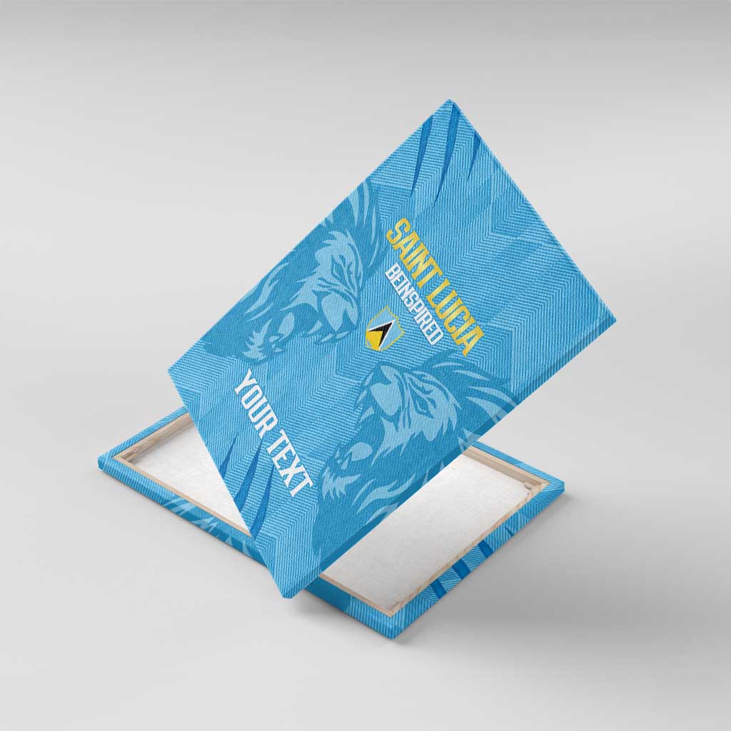 Custom Saint Lucia Cricket Canvas Wall Art Go Champions Beinspired