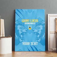 Custom Saint Lucia Cricket Canvas Wall Art Go Champions Beinspired