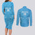 Custom Saint Lucia Cricket Couples Matching Long Sleeve Bodycon Dress and Long Sleeve Button Shirt Go Champions Beinspired