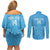 Custom Saint Lucia Cricket Couples Matching Off Shoulder Short Dress and Long Sleeve Button Shirt Go Champions Beinspired