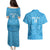 Custom Saint Lucia Cricket Couples Matching Puletasi and Hawaiian Shirt Go Champions Beinspired