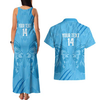 Custom Saint Lucia Cricket Couples Matching Tank Maxi Dress and Hawaiian Shirt Go Champions Beinspired