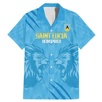 Custom Saint Lucia Cricket Family Matching Mermaid Dress and Hawaiian Shirt Go Champions Beinspired