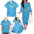 Custom Saint Lucia Cricket Family Matching Off The Shoulder Long Sleeve Dress and Hawaiian Shirt Go Champions Beinspired