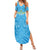 Custom Saint Lucia Cricket Family Matching Summer Maxi Dress and Hawaiian Shirt Go Champions Beinspired