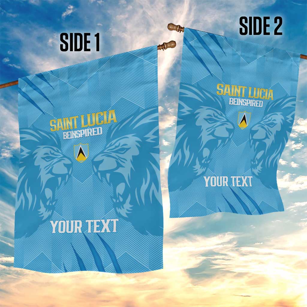 Custom Saint Lucia Cricket Garden Flag Go Champions Beinspired