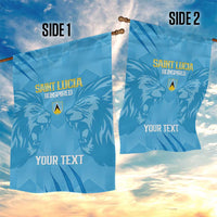 Custom Saint Lucia Cricket Garden Flag Go Champions Beinspired