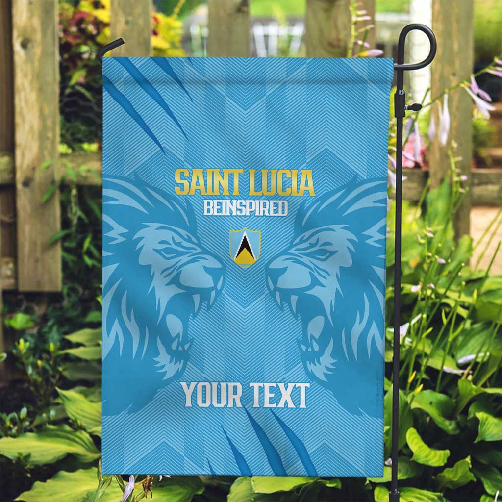 Custom Saint Lucia Cricket Garden Flag Go Champions Beinspired