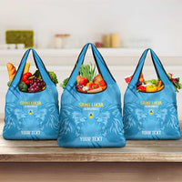 Custom Saint Lucia Cricket Grocery Bag Go Champions Beinspired
