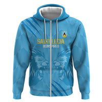 Custom Saint Lucia Cricket Hoodie Go Champions Beinspired
