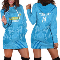Custom Saint Lucia Cricket Hoodie Dress Go Champions Beinspired