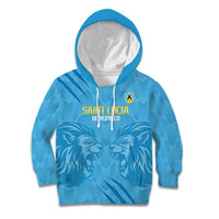 Custom Saint Lucia Cricket Kid Hoodie Go Champions Beinspired