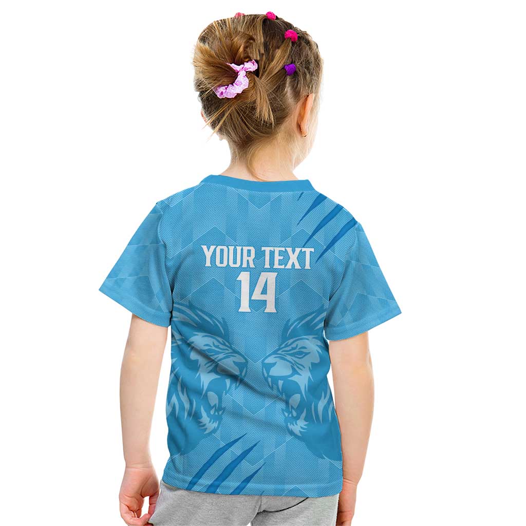 Custom Saint Lucia Cricket Kid T Shirt Go Champions Beinspired