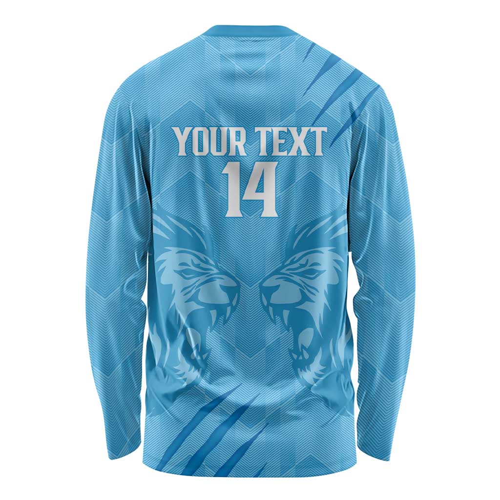Custom Saint Lucia Cricket Long Sleeve Shirt Go Champions Beinspired