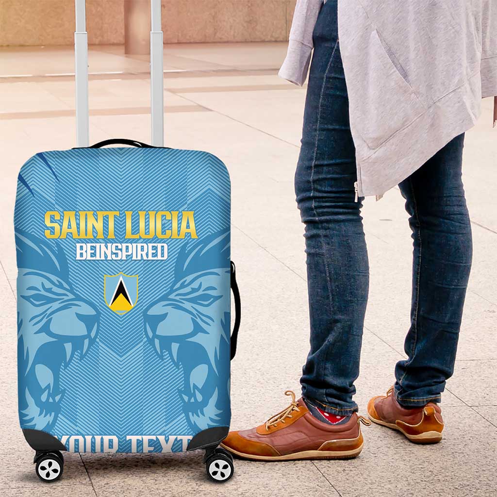 Custom Saint Lucia Cricket Luggage Cover Go Champions Beinspired