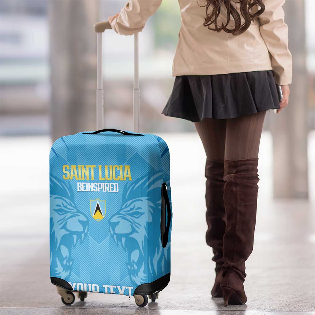 Custom Saint Lucia Cricket Luggage Cover Go Champions Beinspired