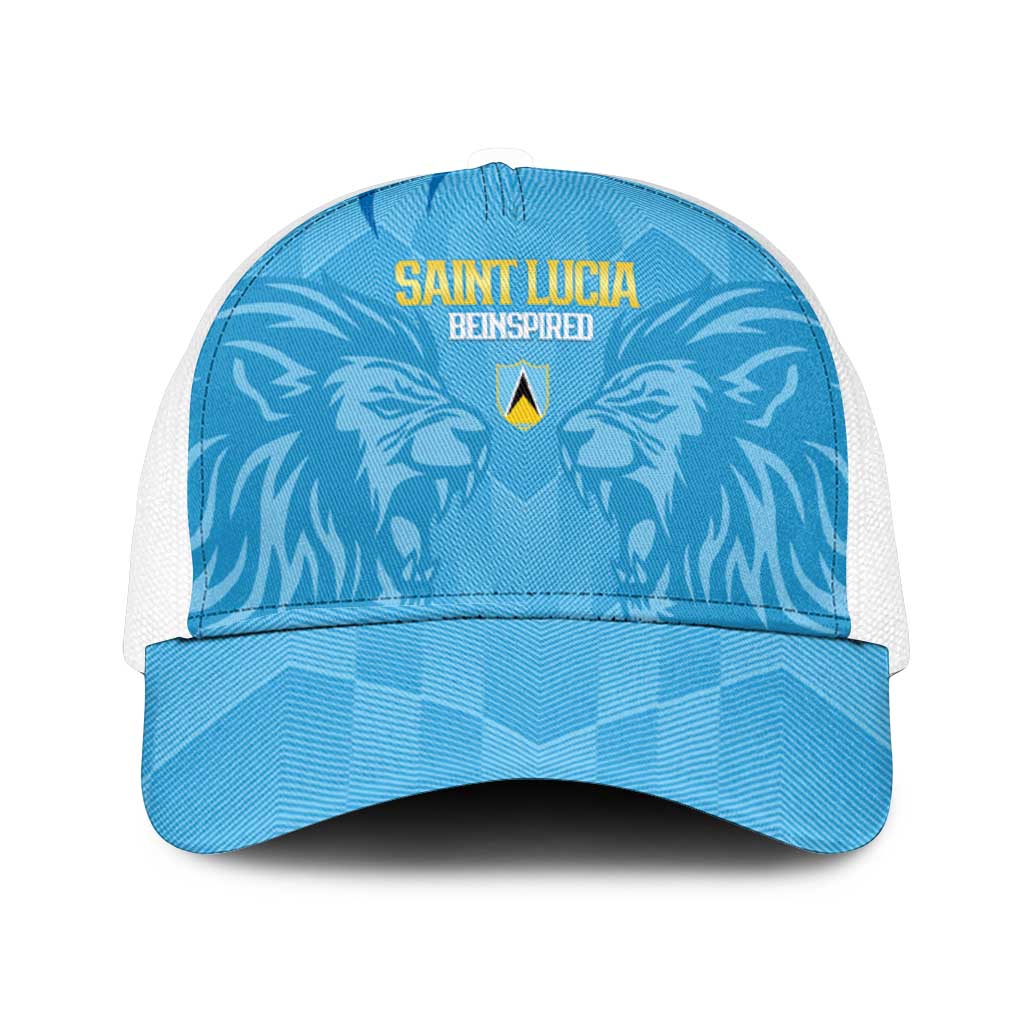 Saint Lucia Cricket Mesh Trucker Cap Go Champions Beinspired - Wonder Print Shop