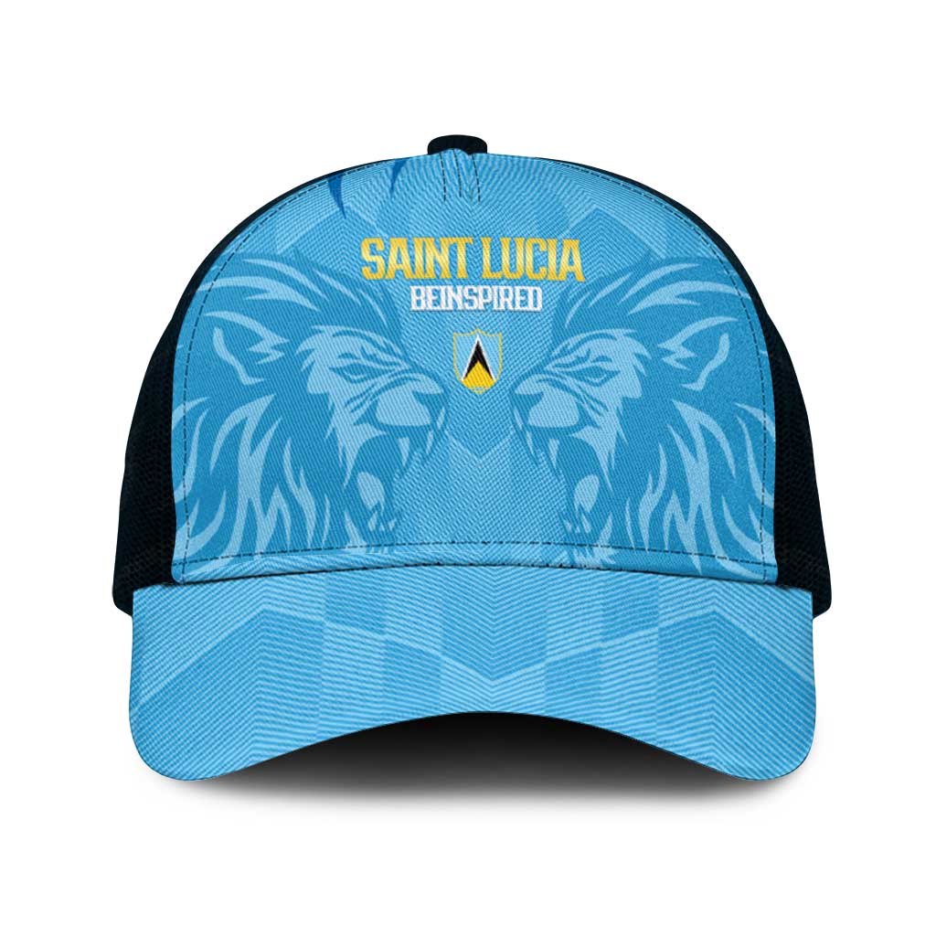 Saint Lucia Cricket Mesh Trucker Cap Go Champions Beinspired - Wonder Print Shop