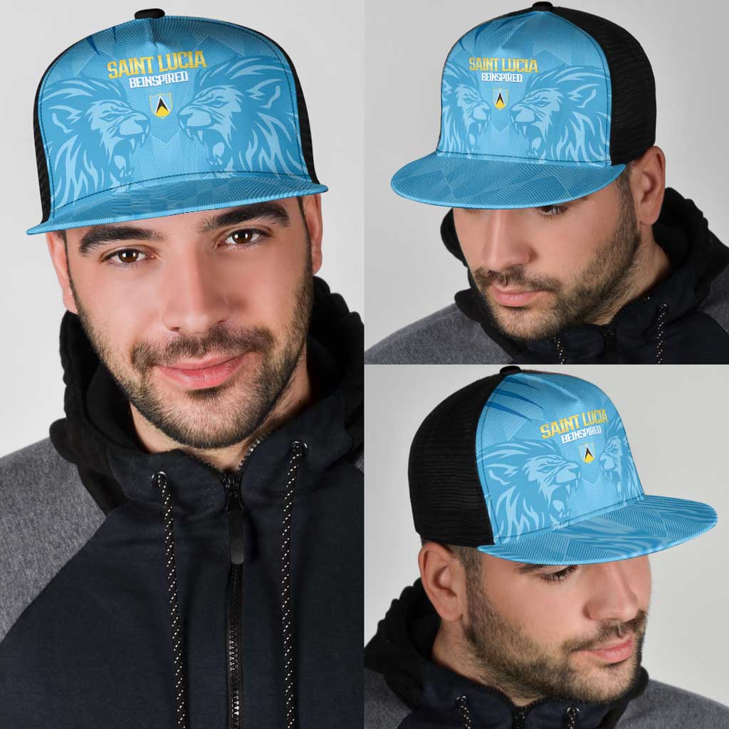 Saint Lucia Cricket Mesh Trucker Cap Go Champions Beinspired - Wonder Print Shop