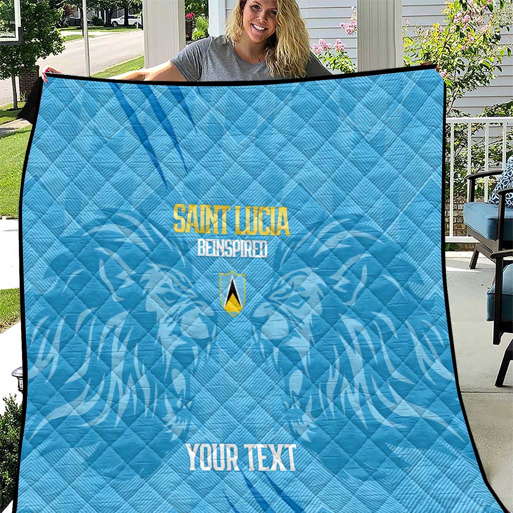 Custom Saint Lucia Cricket Quilt Go Champions Beinspired