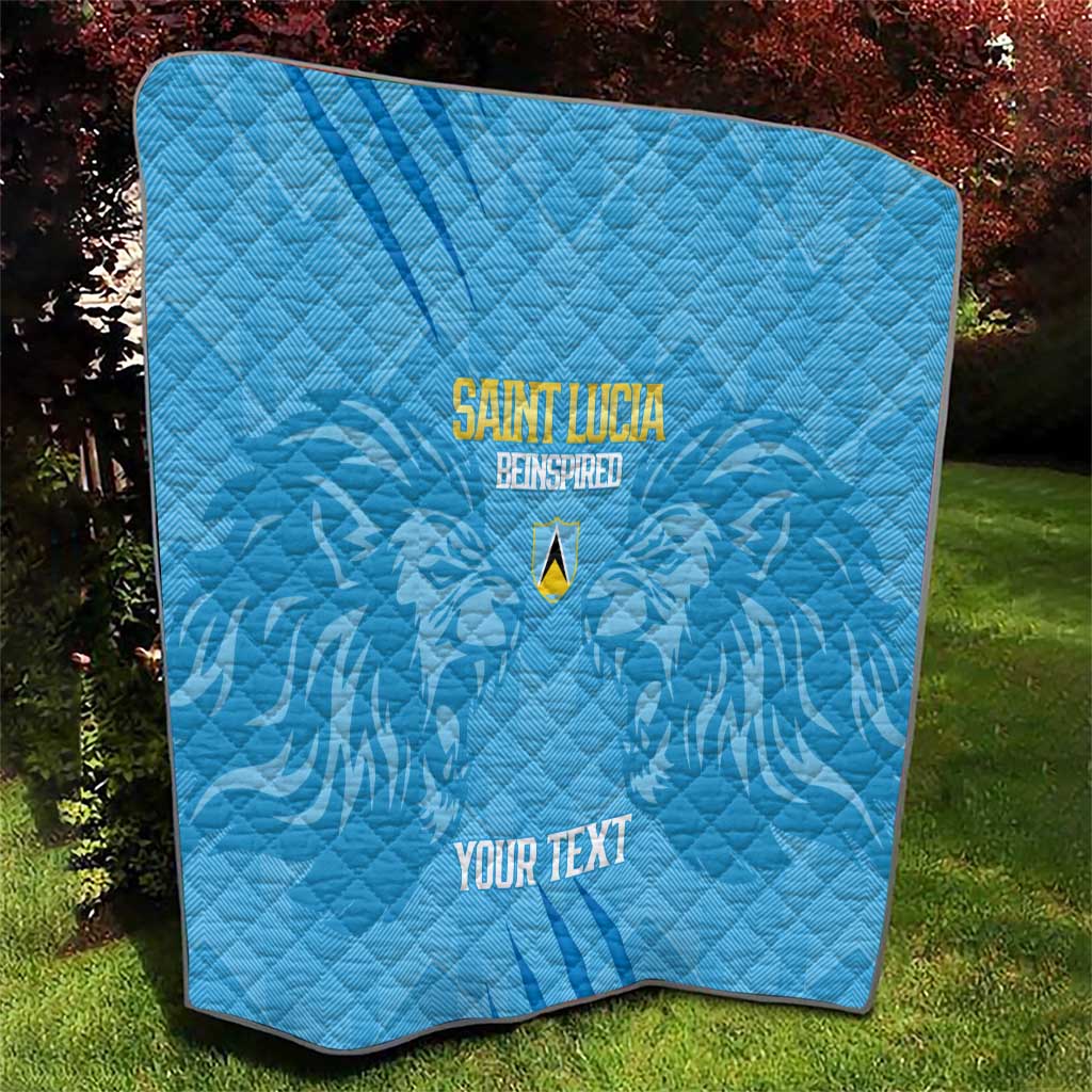 Custom Saint Lucia Cricket Quilt Go Champions Beinspired