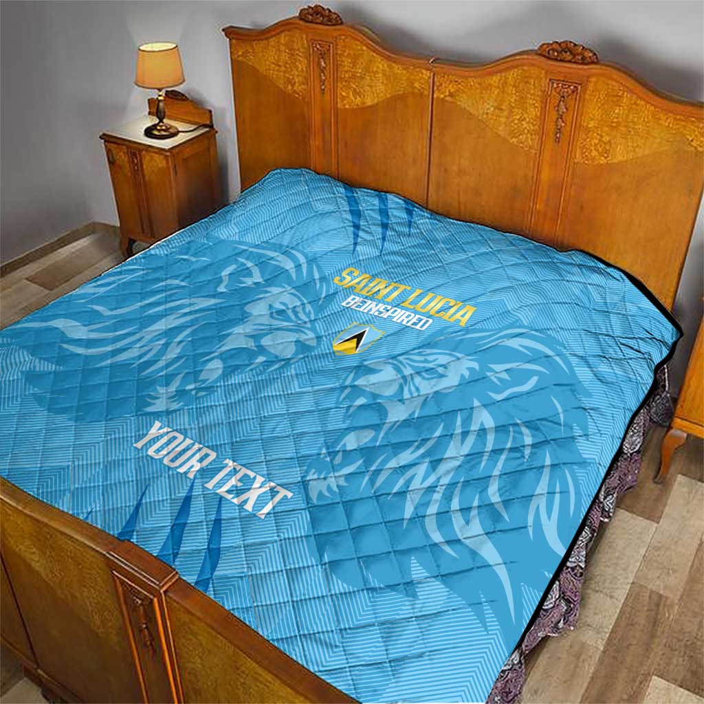 Custom Saint Lucia Cricket Quilt Go Champions Beinspired