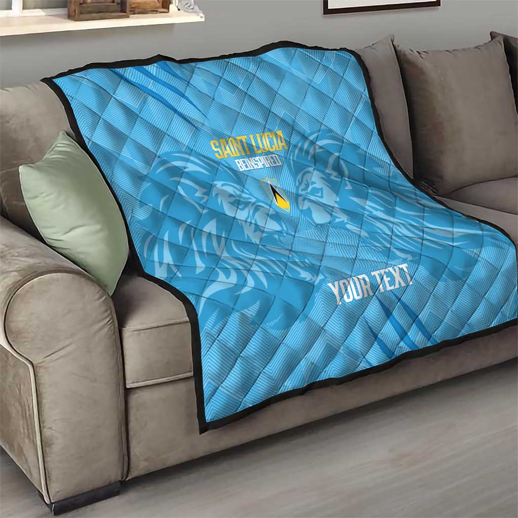 Custom Saint Lucia Cricket Quilt Go Champions Beinspired