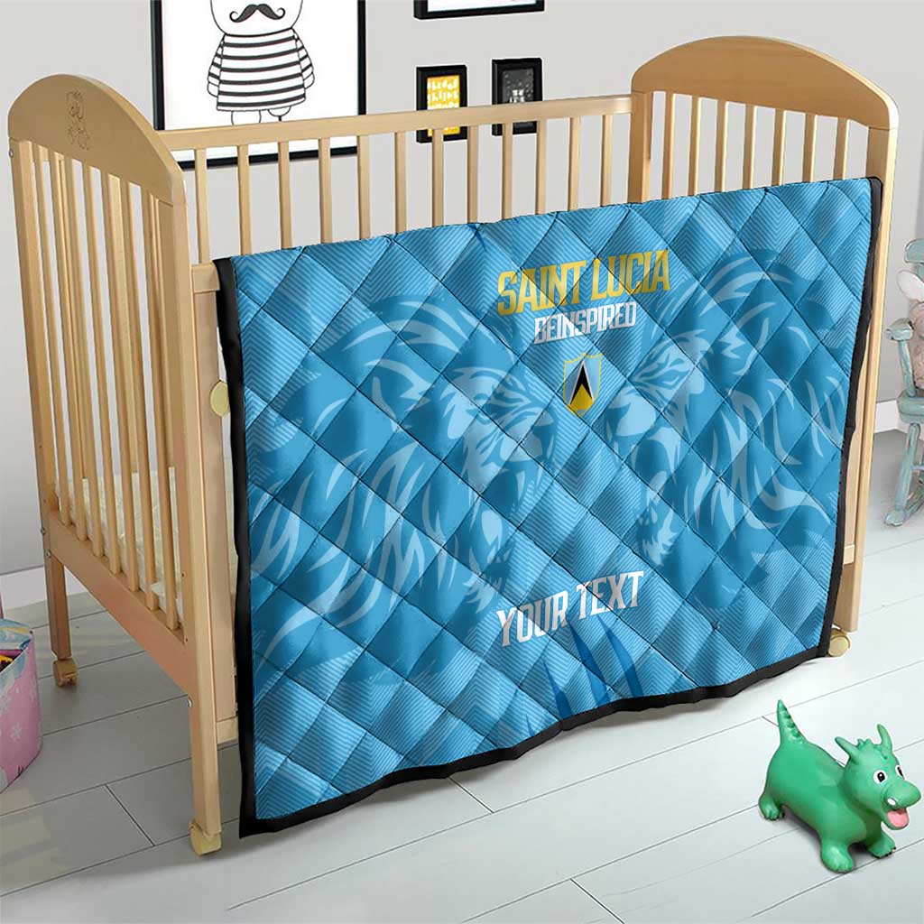 Custom Saint Lucia Cricket Quilt Go Champions Beinspired
