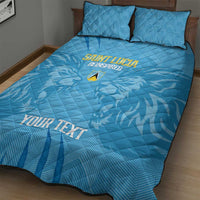 Custom Saint Lucia Cricket Quilt Bed Set Go Champions Beinspired