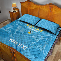 Custom Saint Lucia Cricket Quilt Bed Set Go Champions Beinspired