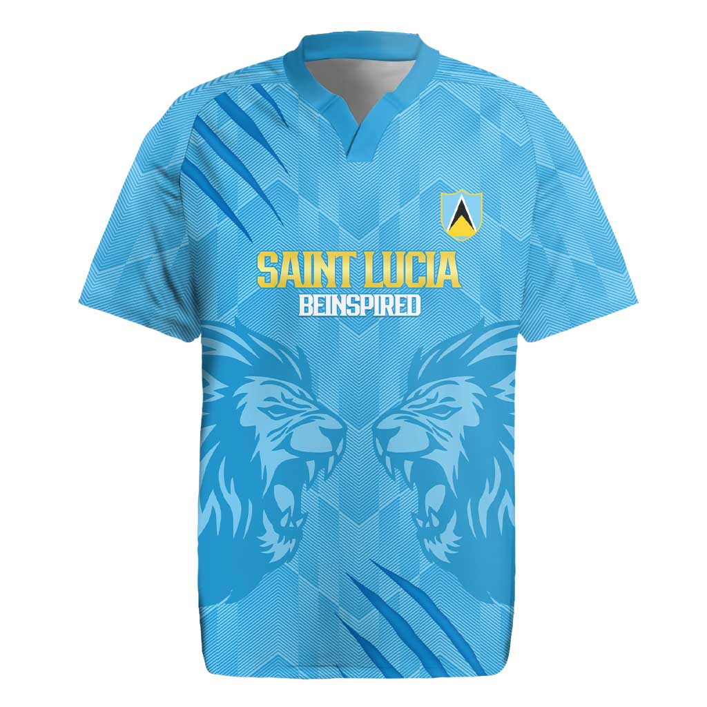 Custom Saint Lucia Cricket Rugby Jersey Go Champions Beinspired