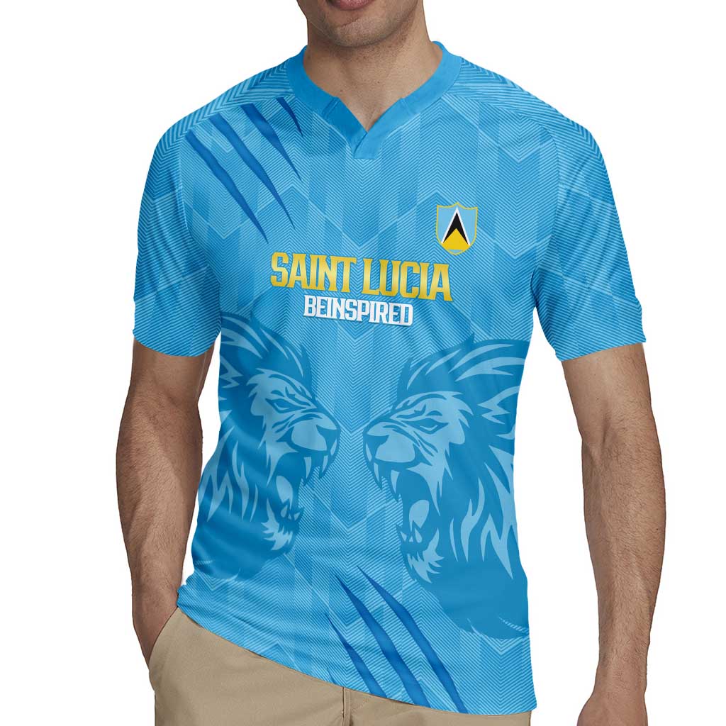 Custom Saint Lucia Cricket Rugby Jersey Go Champions Beinspired
