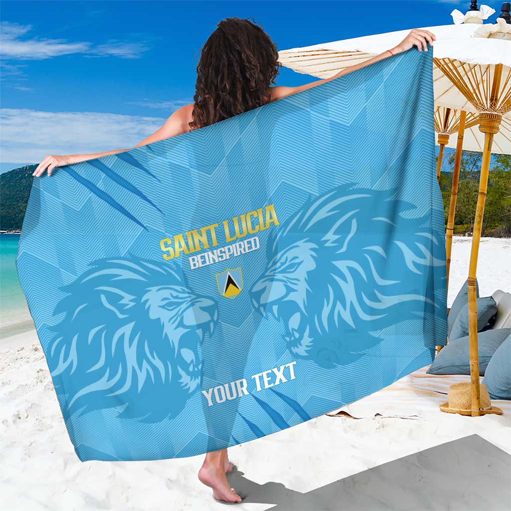 Custom Saint Lucia Cricket Sarong Go Champions Beinspired