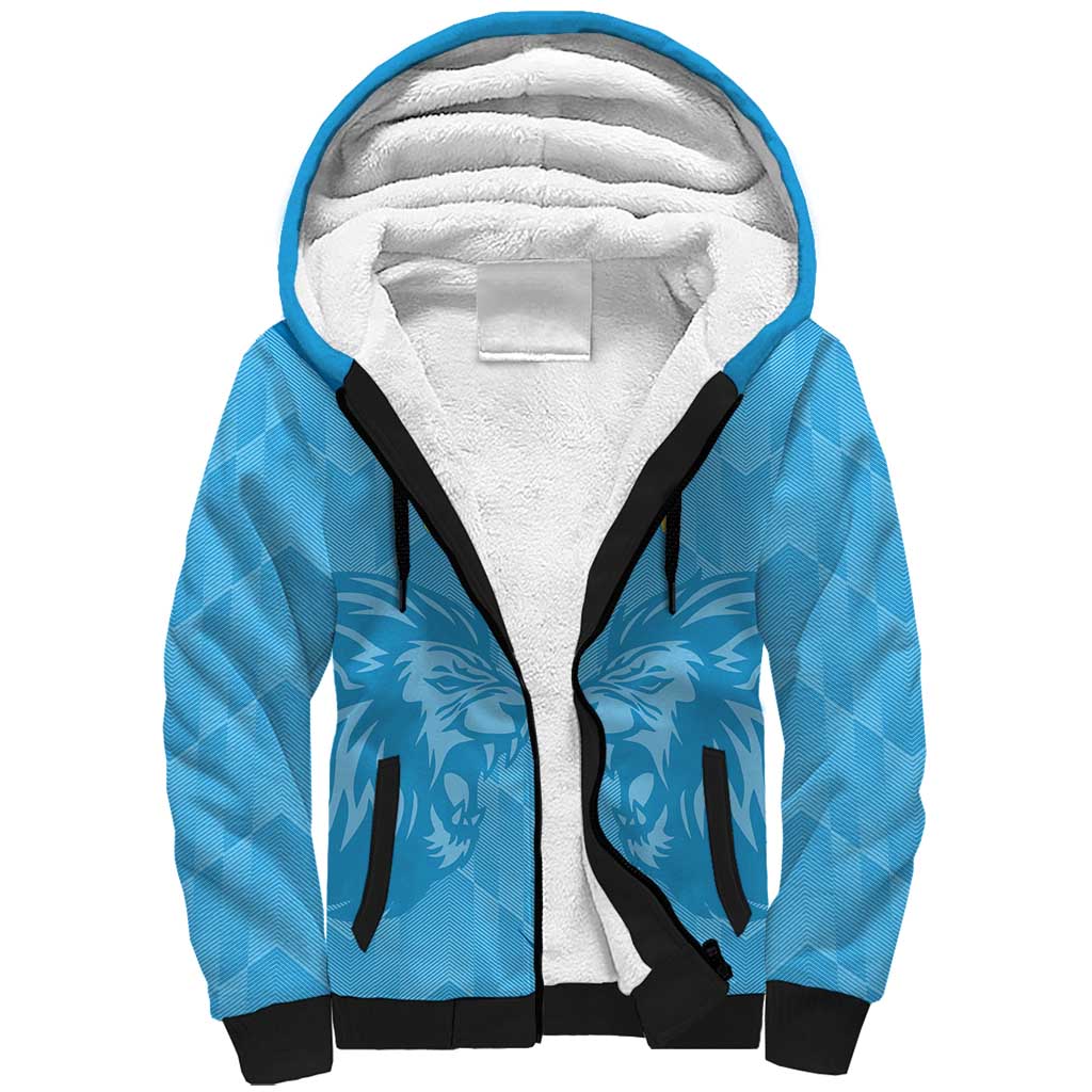 Custom Saint Lucia Cricket Sherpa Hoodie Go Champions Beinspired