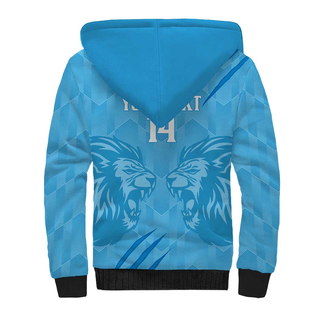 Custom Saint Lucia Cricket Sherpa Hoodie Go Champions Beinspired