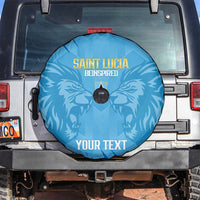 Custom Saint Lucia Cricket Spare Tire Cover Go Champions Beinspired