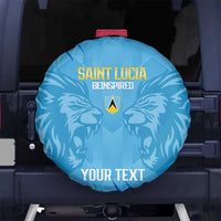 Custom Saint Lucia Cricket Spare Tire Cover Go Champions Beinspired