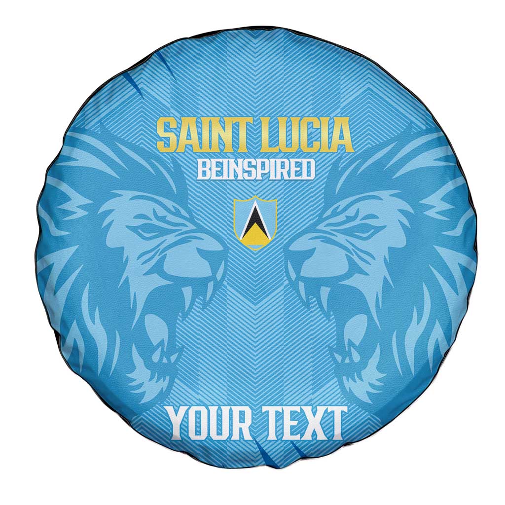 Custom Saint Lucia Cricket Spare Tire Cover Go Champions Beinspired