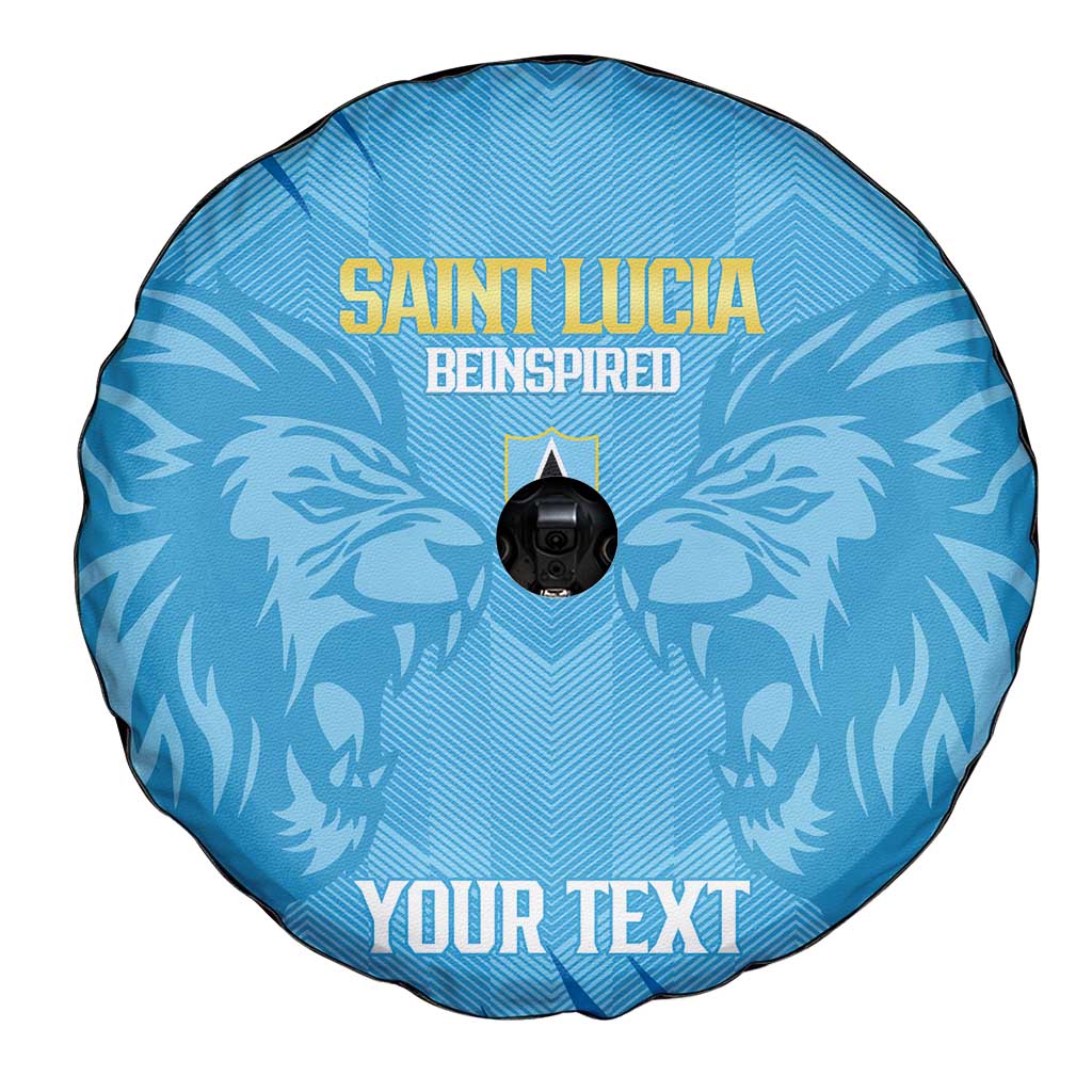 Custom Saint Lucia Cricket Spare Tire Cover Go Champions Beinspired