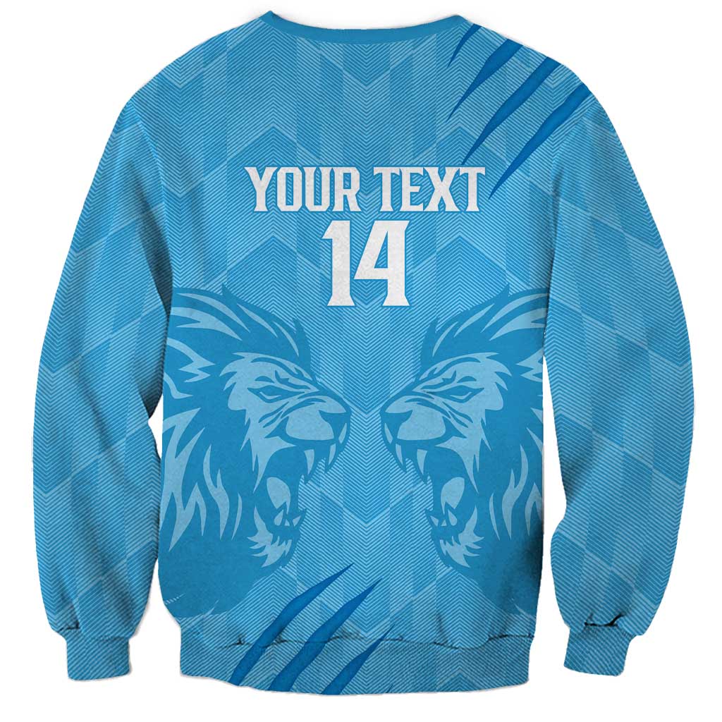 Custom Saint Lucia Cricket Sweatshirt Go Champions Beinspired