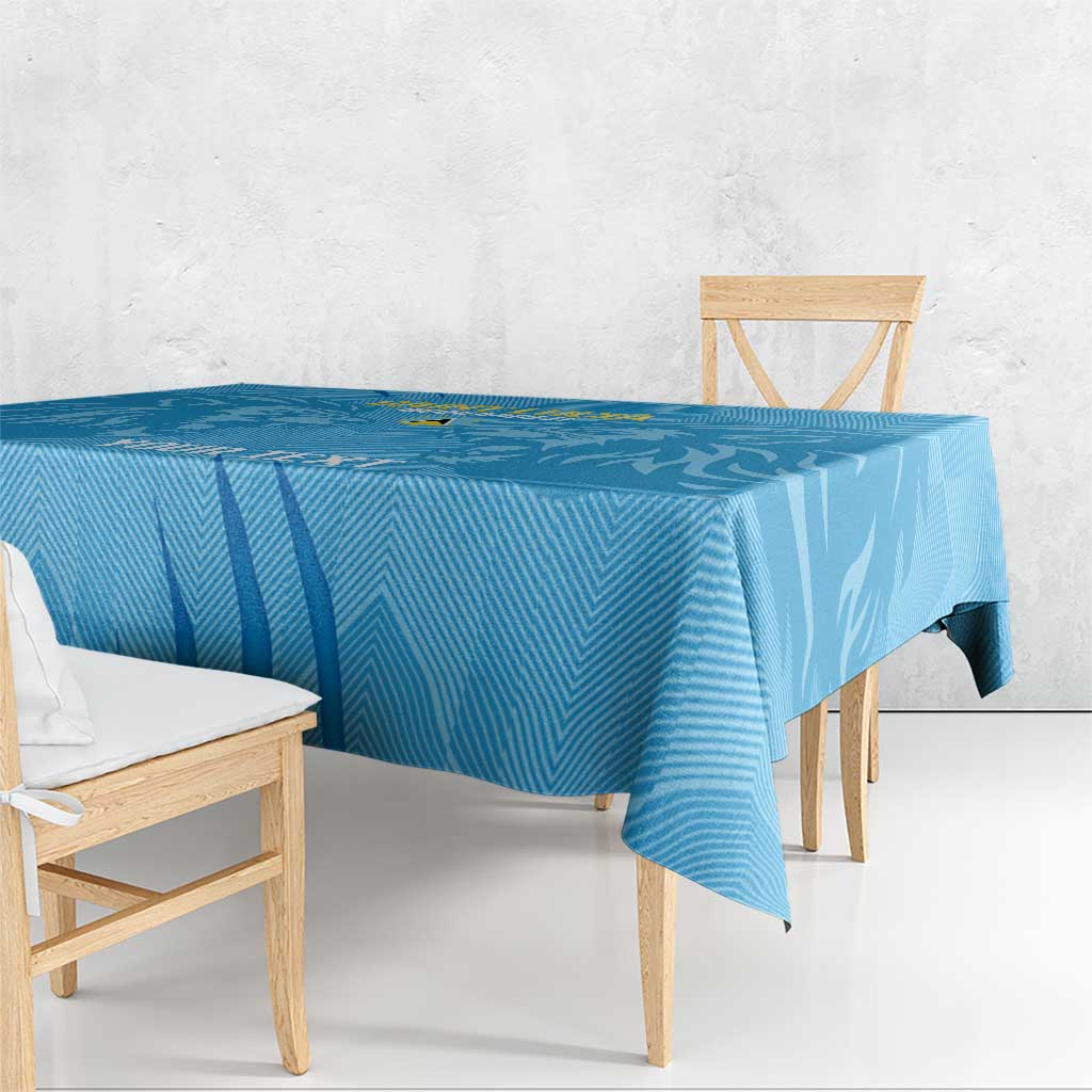 Custom Saint Lucia Cricket Tablecloth Go Champions Beinspired
