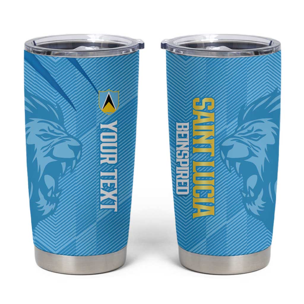 Custom Saint Lucia Cricket Tumbler Cup Go Champions Beinspired