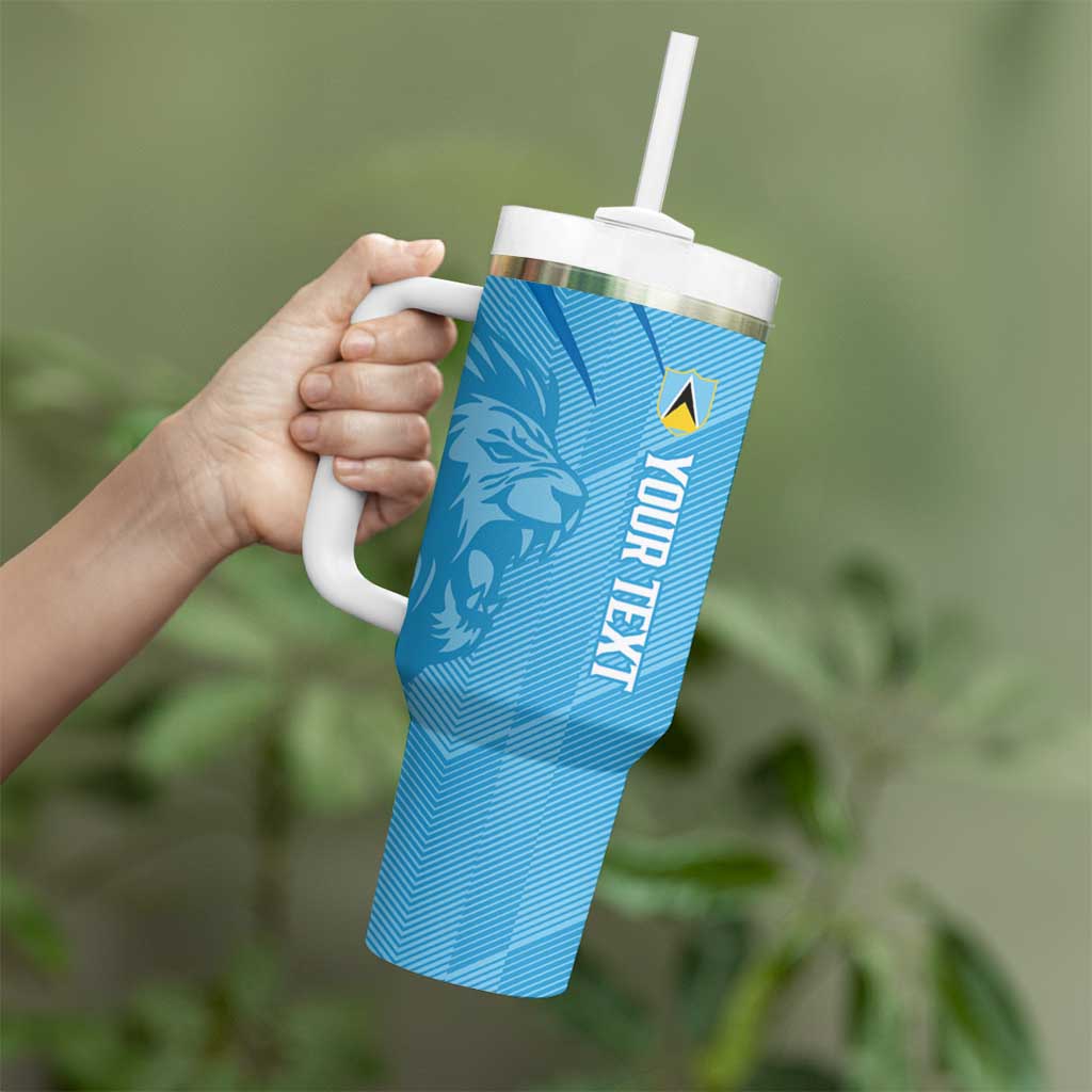 Custom Saint Lucia Cricket Tumbler With Handle Go Champions Beinspired
