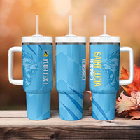 Custom Saint Lucia Cricket Tumbler With Handle Go Champions Beinspired