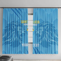 Custom Saint Lucia Cricket Window Curtain Go Champions Beinspired