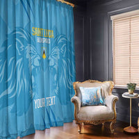 Custom Saint Lucia Cricket Window Curtain Go Champions Beinspired