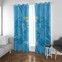 Custom Saint Lucia Cricket Window Curtain Go Champions Beinspired